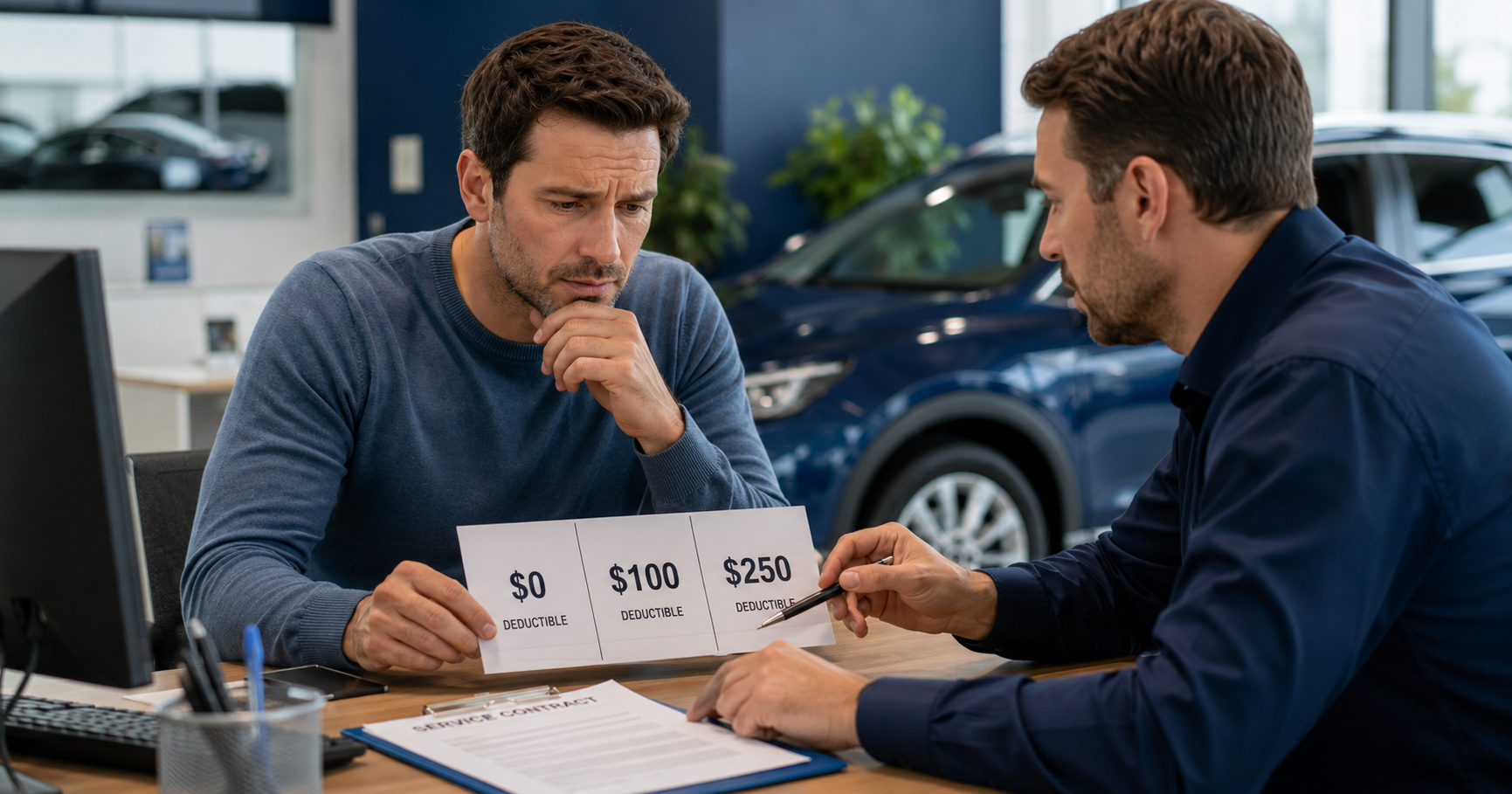 Vehicle Service Contract Deductibles Explained: $0 vs. $100 vs. $250 Plans